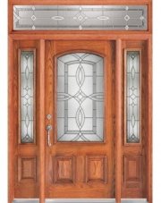 Cửa chính gỗ Sồi Mỹ (Oak Wood Door) 3 cánh MS 017