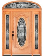 Cửa chính gỗ Tần Bì (Ash Wood Door) 3 cánh MS 002