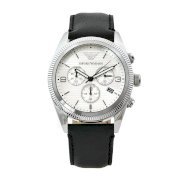 Emporio Armani Men's AR5895 Sports Black Leather Band Watch