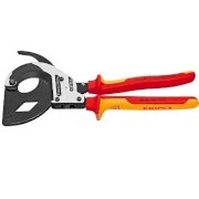 Kìm cắt cáp cơ cấu bánh cóc 3 bước Knipex 9536320