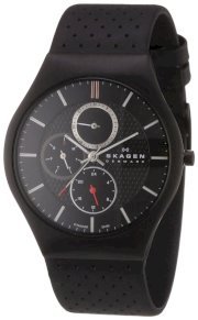 Skagen Men's SK806XLTBLB Titanium Black Dial Watch