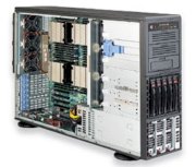 Server Supermicro SuperServer 8047R-TRF+ 4U Rackmount/Tower Server Barebone Quad LGA 2011 Intel 602 DDR3 1866/1600/1333/1066