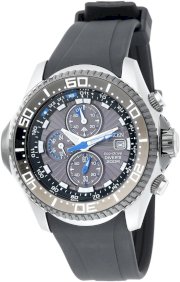 Citizen Men's BJ2115-07E Eco-Drive Depth Meter Chronograph Imperial Rubber Dive Watch