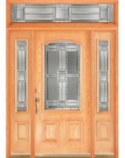 Cửa chính gỗ Tần Bì (Ash Wood Door) 3 cánh MS 016
