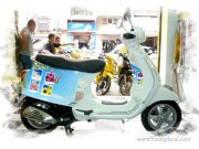 Dán decal xe Vespa Lx New 50