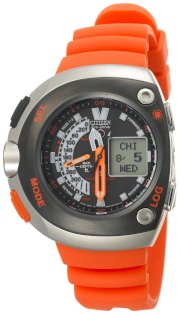 Citizen Men's JV0030-19F Eco-Drive 20th Anniversary Aqualand Orange Imperial Dive Watch