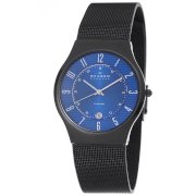 Skagen Men's 233XLTMNC Titanium Blue Dial Titanium Watch