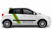 Dán decal xe Hyundai Getz Gucci