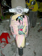 Dán decal xe Vespa Lx Teen My Life Is Best