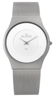 Skagen Men's 233XLSSS Steel Matte Silver Dial And Band Watch