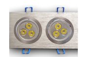 Đèn LED âm trần liên thể vỏ trắng 6W HQ31206