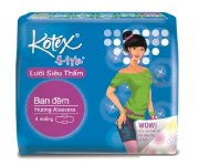 Băng vệ sinh  KOTEX có cánh  STYLE mặt bông mềm mại  MAXI 8 miếng  