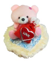 Tickles Valentine Teddy with Heart - 15 cm