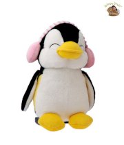 Dimpy Pretty Penguin With Earmuffs-20 cm