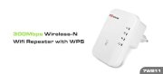 300Mbps Wireless-N Wifi Repeater with WPS 7W211
