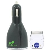 iGo Green Dual usb Car Charger BN00279-0001