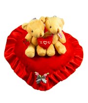Tickles Valentine Couple in Love Teddy with Heart - 30 cm
