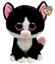 TY Toy Pepper-Black/White Cat - 6 Inches