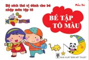 Bé tập tô màu - Màu đỏ