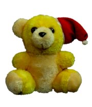 Tickles Adorable Yellow Santa Teddy