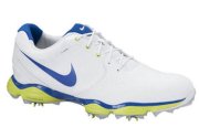  Nike - Lunar Control II White/Blue/Green Golf Shoes 