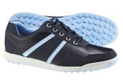 FootJoy Men's Contour Casuals Series Spikeless Golf Shoes - Navy/Light Blue (FJ#54389)