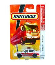 Matchbox 2009 Fire Rescue Chevy Impala 58 Emergency Response 1:64 Scale