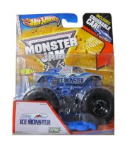 Mattel Hot Wheels Monster Jam Edge Glow Michigan Ice Truck