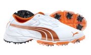 Puma Men's BioFUSION Lite Spiked Golf Shoes - White/Orange