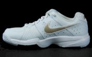 Nike Air Cage Court Womens Tennis Shoes (White-Bronze) 