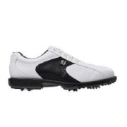 Footjoy Softjoys Golf Shoes White/Black Tumbled 53898 