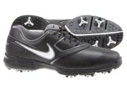 Nike Men's Heritage III Golf Shoes - Black/Metallic Silver/Black/Metallic Dark Gray