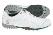 FootJoy Men's M:Project Spikeless Golf Shoes - White/White (FJ#55206)