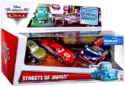 Dragon Mcqueen Oil Stains KAA Reesu Yokoza Streets of Japan 3 Pack Disney Cars Mattel