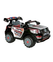 Toysezone Police J218 Ride On Car (Black And White)