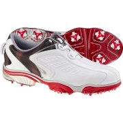 FootJoy Men's FJ Sport BOA Spiked Golf Shoes - White/Red