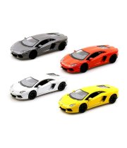 Kinsmart Diecast 1:38 Scale Set Of 4 Pieces Lamborghini Aventador LP700-4