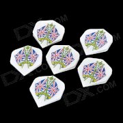 UK National Flag Pattern Plastic Dart Tail Wing (6 PCS)