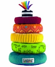 Lamaze Rainbow Rings Soft Stacking Baby Toy