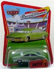Disney / Pixar CARS Movie 1:55 Die Cast Car Series 4 Race-O-Rama Patti Mattel
