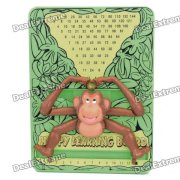 Happy Monkey Style Multiplication Learning Board - Brown + Yellow