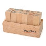 DIY Week / Weather Wooden Stamps Set (12 PCS)