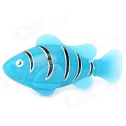 Electric Water Activated Magical Turbot Fish Toy for Kids - Blue + Black