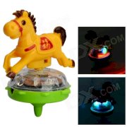 Creative LED Whirligig Top - Yellow + Green (2 x AG13)