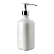 Bình xịt đựng chất tẩy rửa BestÅende / Detergent dispenser, white glass - Ikea, Thụy Điển B-108