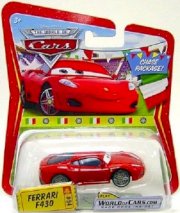 Disney / Pixar Cars Movie 1:55 Die Cast Car Series 3 World of Cars Ferrari F430 in Italian Package Chase Piece!