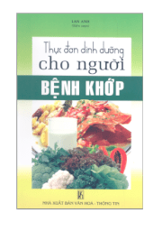 Thực đơn dinh dưỡng cho người bệnh khớp