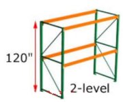 Kệ Selective Pallet - 2 tầng 120"