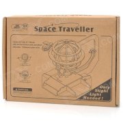 Solar Powered DIY 3D Space Traveler Style Wooden Puzzle Toy - Oyster White