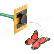 CHEERLINK Creative Solar DIY Educational Butterflies Toy - Red + Black + Yellow (3 PCS)